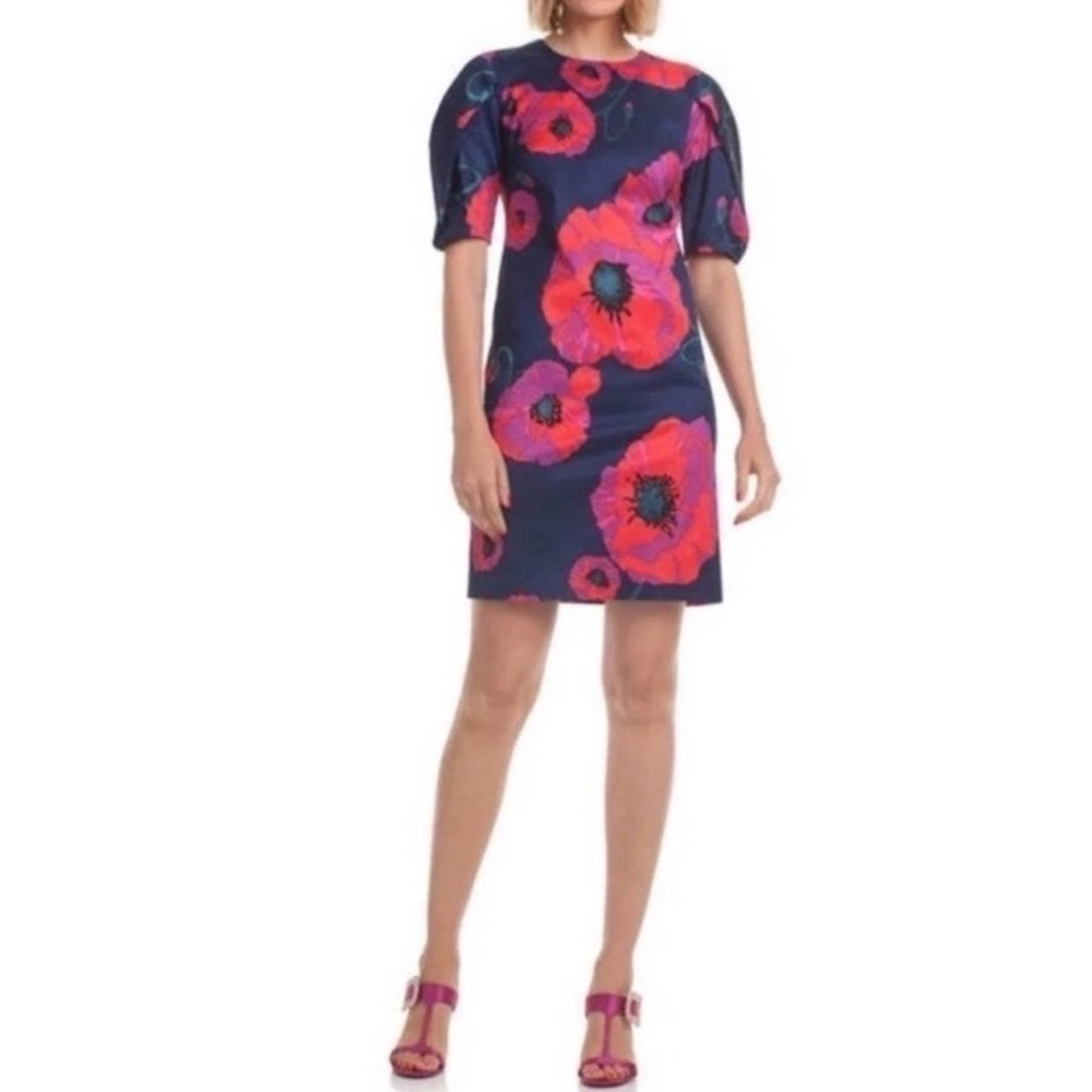 Trina Turk Blue Note Floral Mini Dress 12